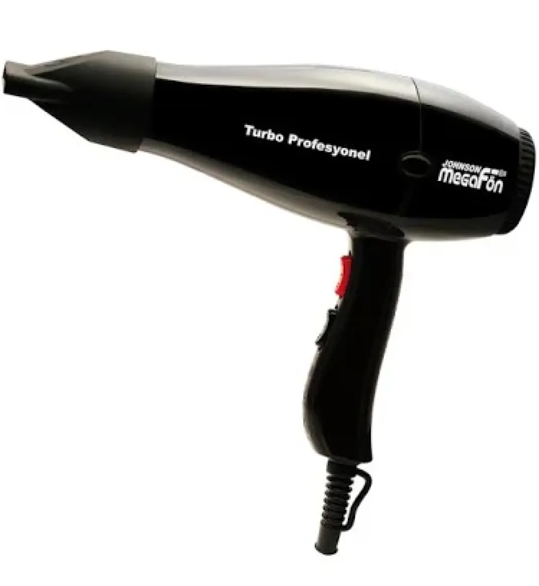 Johnson Megafön Turbo Profesyonel 3500 - 2400W Kuaför Tipi Saç Kurutma / Fön Makinesi