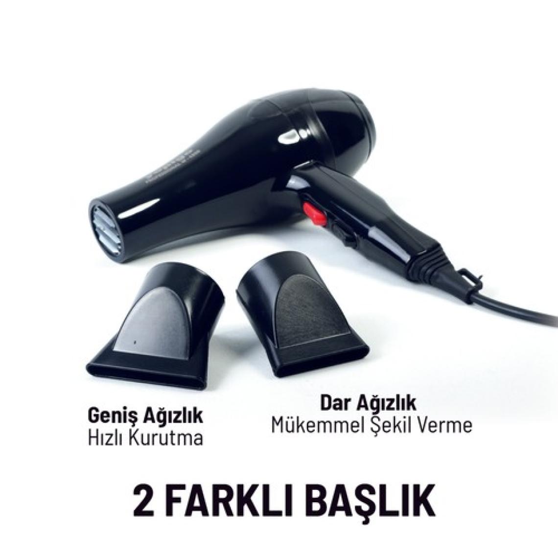 Yopigo Turbo W-4200 Professional Ac Motor Saç Kurutma Fön Makinesi Profesyonellerin Kuaför Tercihi 4 Modlu