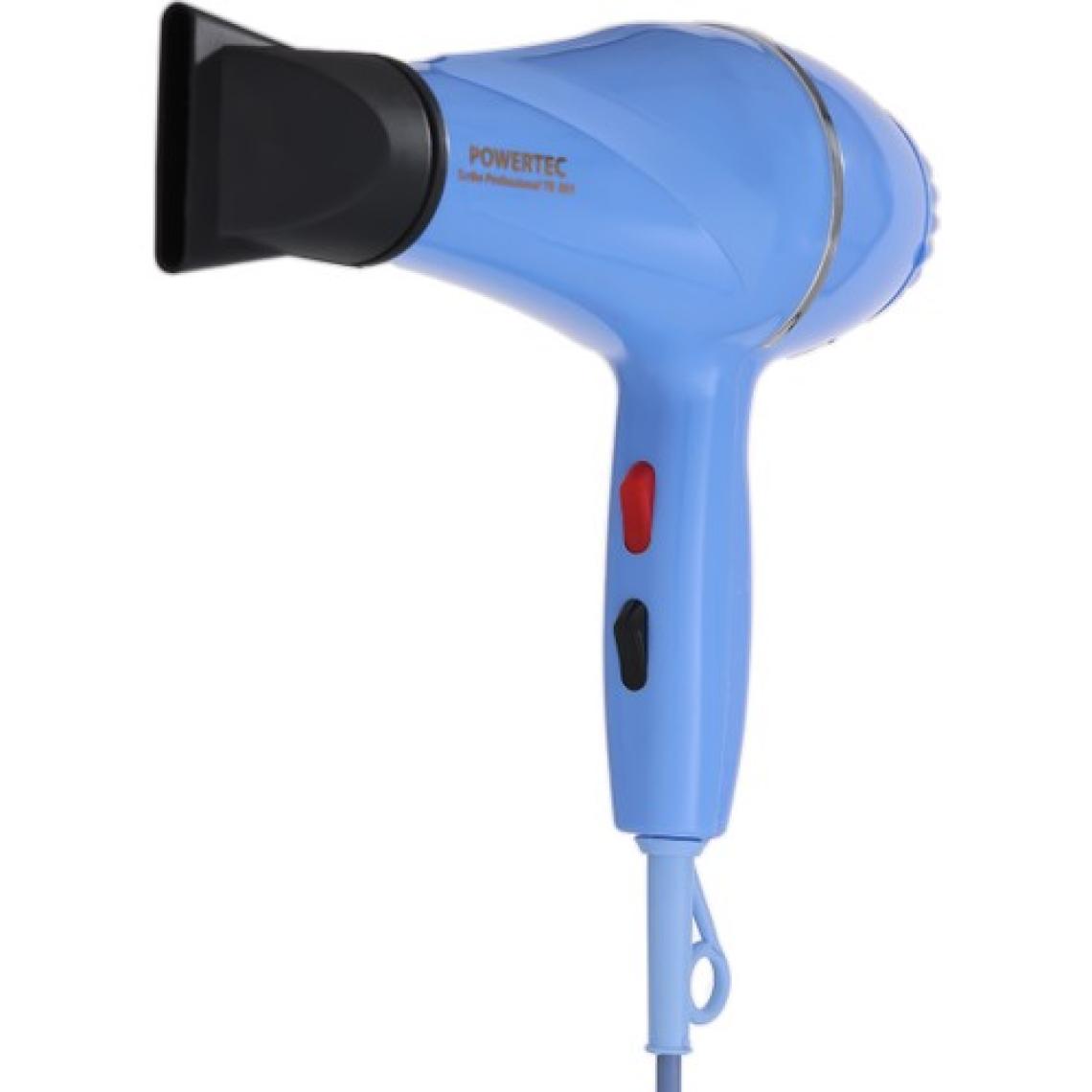 Powertec TR-501 Profesyonel Fön Makinesi 2500 W – Dayanıklı Gövde, 2 Hız Ayarı, Ergonomik Tasarım, Kuaför Kullanımına Uygun