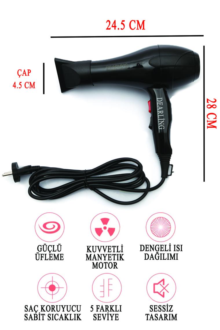 Profesyonel 4200 Saç Kurutma Fön Makinesi Saç Düzleştirici (Dearling Türkiye Garantili)