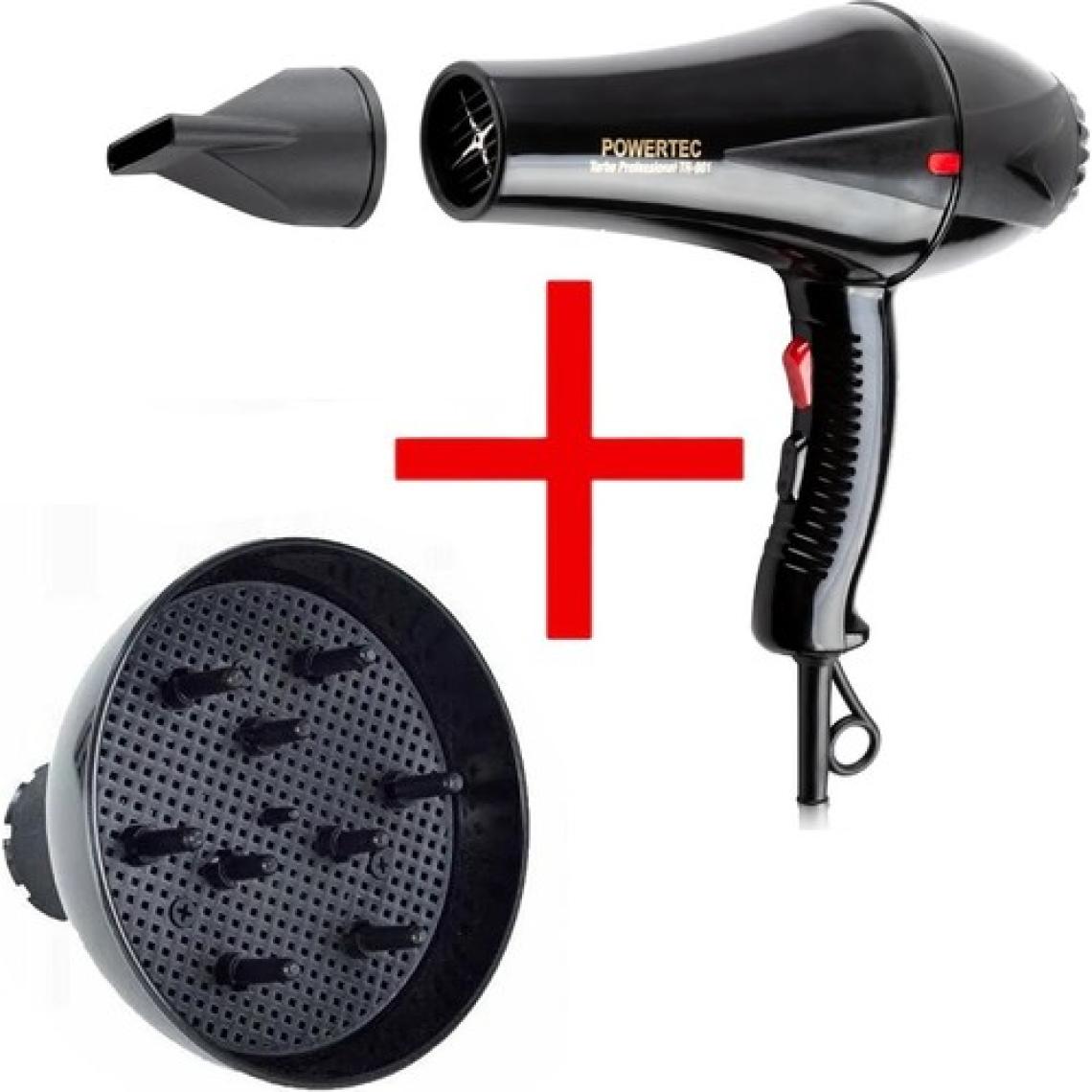 Powertec TR-901 Fön Makinesi + Vigo Başlık Profesyonel Saç Kurutma & Fön Makinesi
