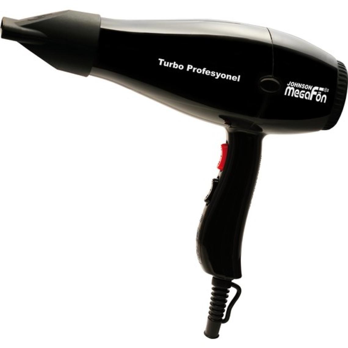 Johnson Megafön 3500 Profesyonel Turbo 2400 W Saç Kurutma Makinesi Siyah