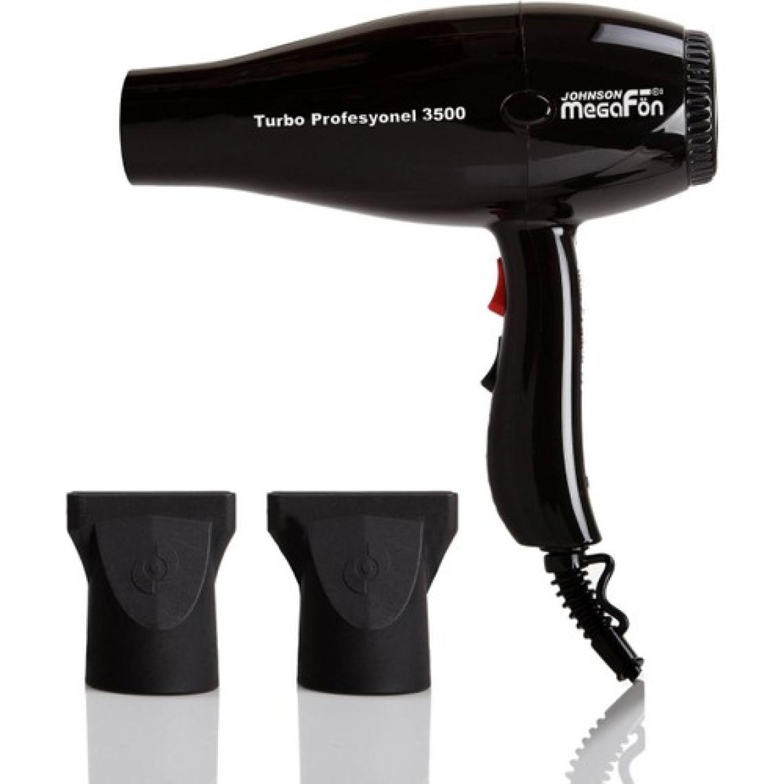 Johnson Megafön 3500 Profesyonel Turbo 2400 W Saç Kurutma Makinesi Siyah
