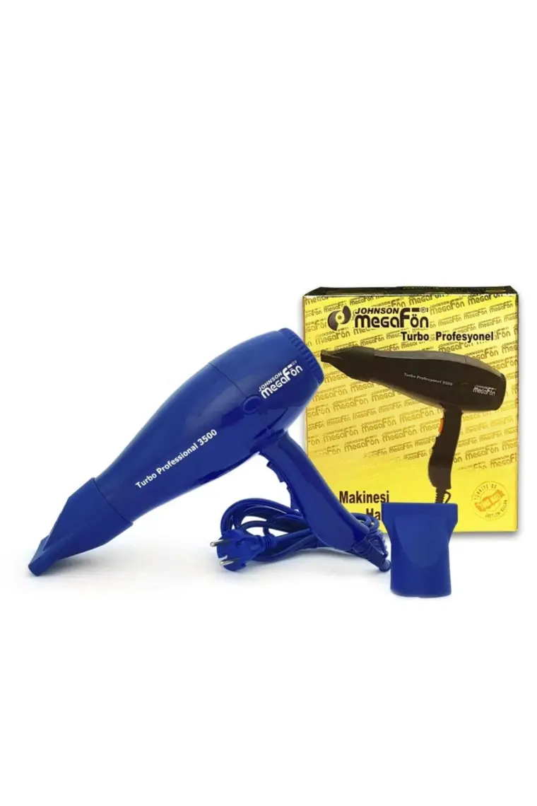 Johnson Megafön Turbo Profesyonel 3500 - 2400W Kuaför Tipi Saç Kurutma / Fön Makinesi