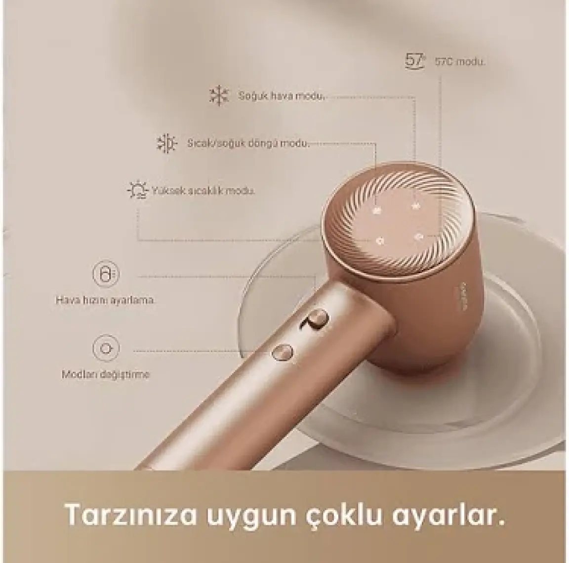 Dreame Hair Glory Saç Kurutma Makinesi Beyaz