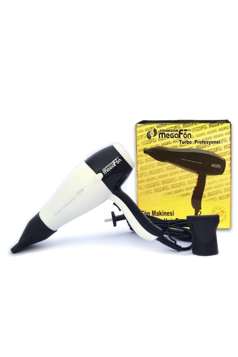 Johnson Megafön Turbo Profesyonel 3500 - 2400W Kuaför Tipi Saç Kurutma / Fön Makinesi