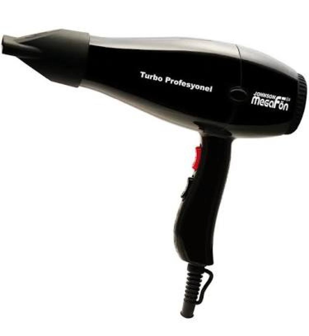 Johnson Megafön Profesyonel Turbo 3500 2400W Kuaför Fön Makinesi Pembe