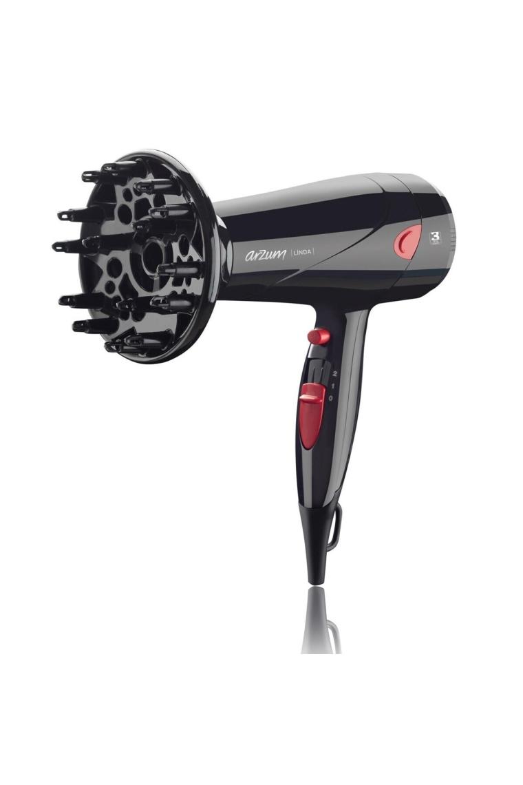 Ar569 Siyah Linda 2000 Watt Saç Kurutma Makinası
