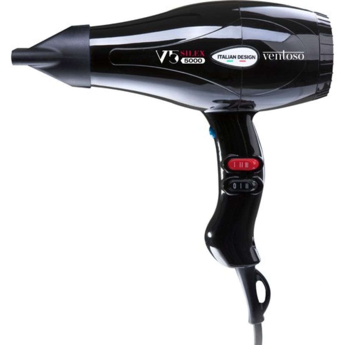Ventoso V5 Silex5000 Profesyonel 2500 W Siyah Fön Makinası
