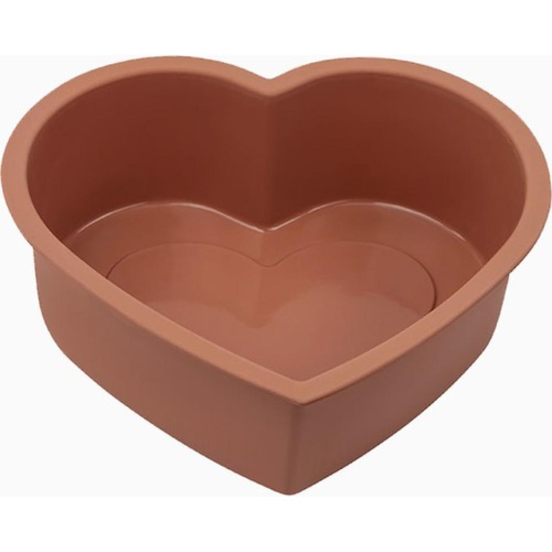 Silicolife SL03 Kahverengi Renk Büyük Kalp Kek Kalıbı