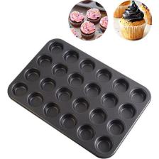 Chavin Karbon Çelik 24 Lü Muffin Cupcake Kek Pişirme Kalıbı CIN801SY