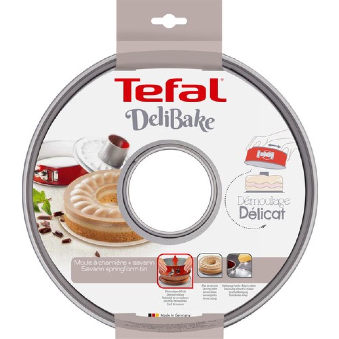 Tefal J1642814 DeliBake Savarin Kelepçeli Kek Kalıbı 28 cm - 2100104741