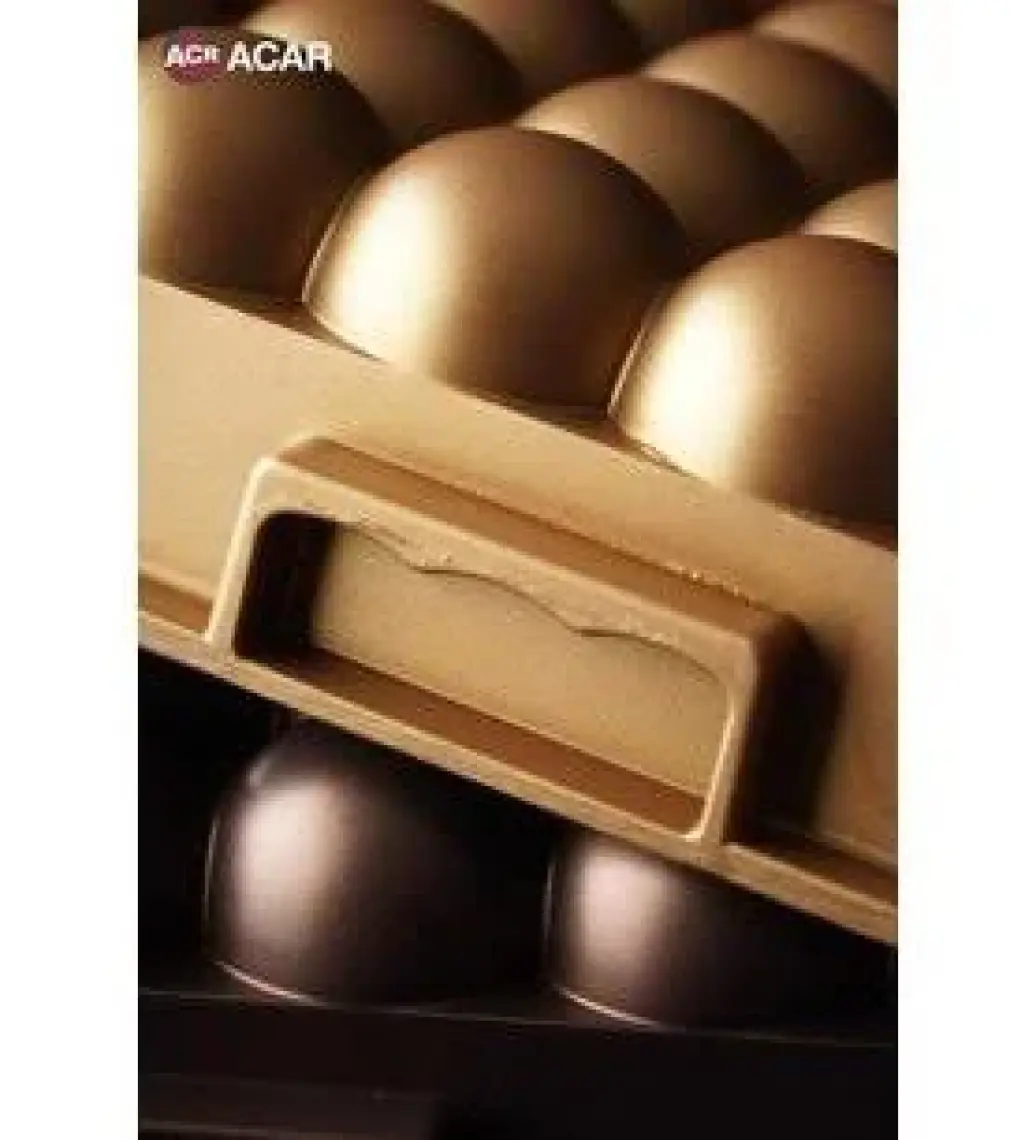 Acar Atom 28X6 cm Döküm Granit Kare Kek Kalıbı Bronz 11736