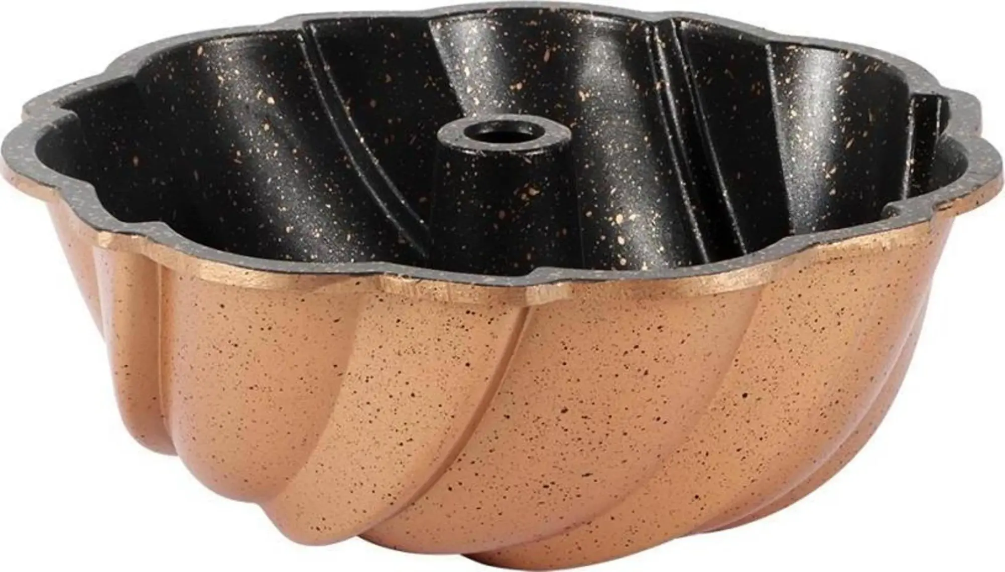 Serenk Fun Cooking Rüzgar Gülü Alüminyum Döküm Granit Kaplama Kek Kalıbı 24 cm Sarı