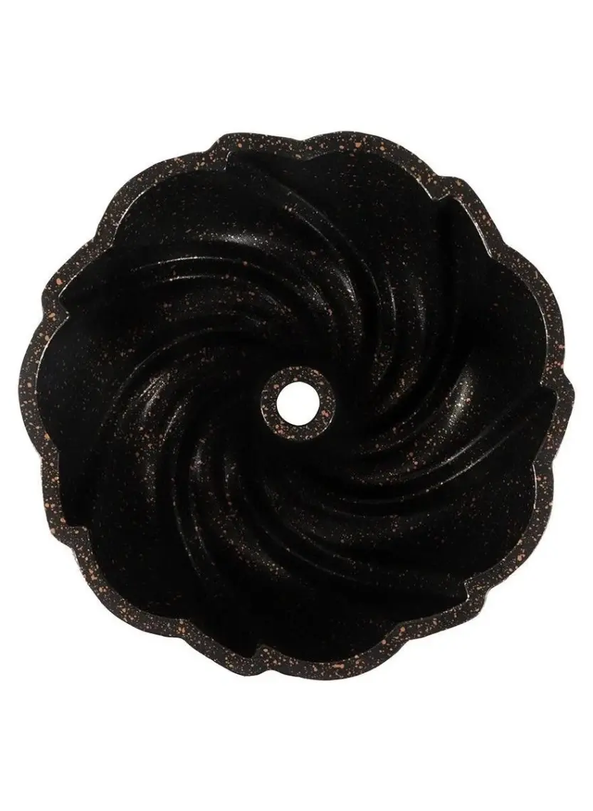Serenk Fun Cooking Rüzgar Gülü Alüminyum Döküm Granit Kaplama Kek Kalıbı 24 cm Sarı