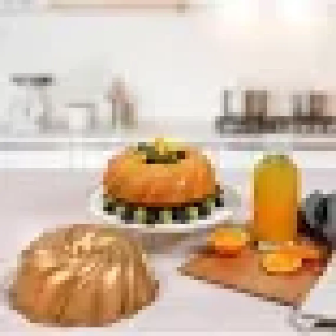 Serenk Fun Cooking Rüzgar Gülü Alüminyum Döküm Granit Kaplama Kek Kalıbı 24 cm Sarı