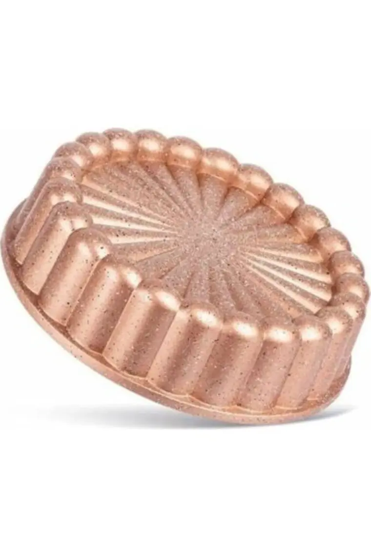 Eda Granit Kaplama 26 cm Dilimli Tart Kalıbı Rosegold Eda