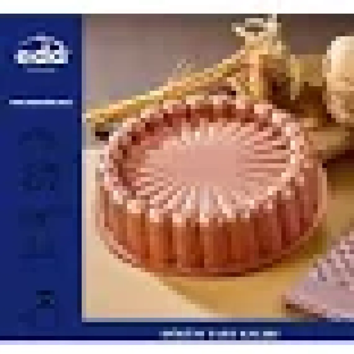 Eda Granit Kaplama 26 cm Dilimli Tart Kalıbı Rosegold Eda
