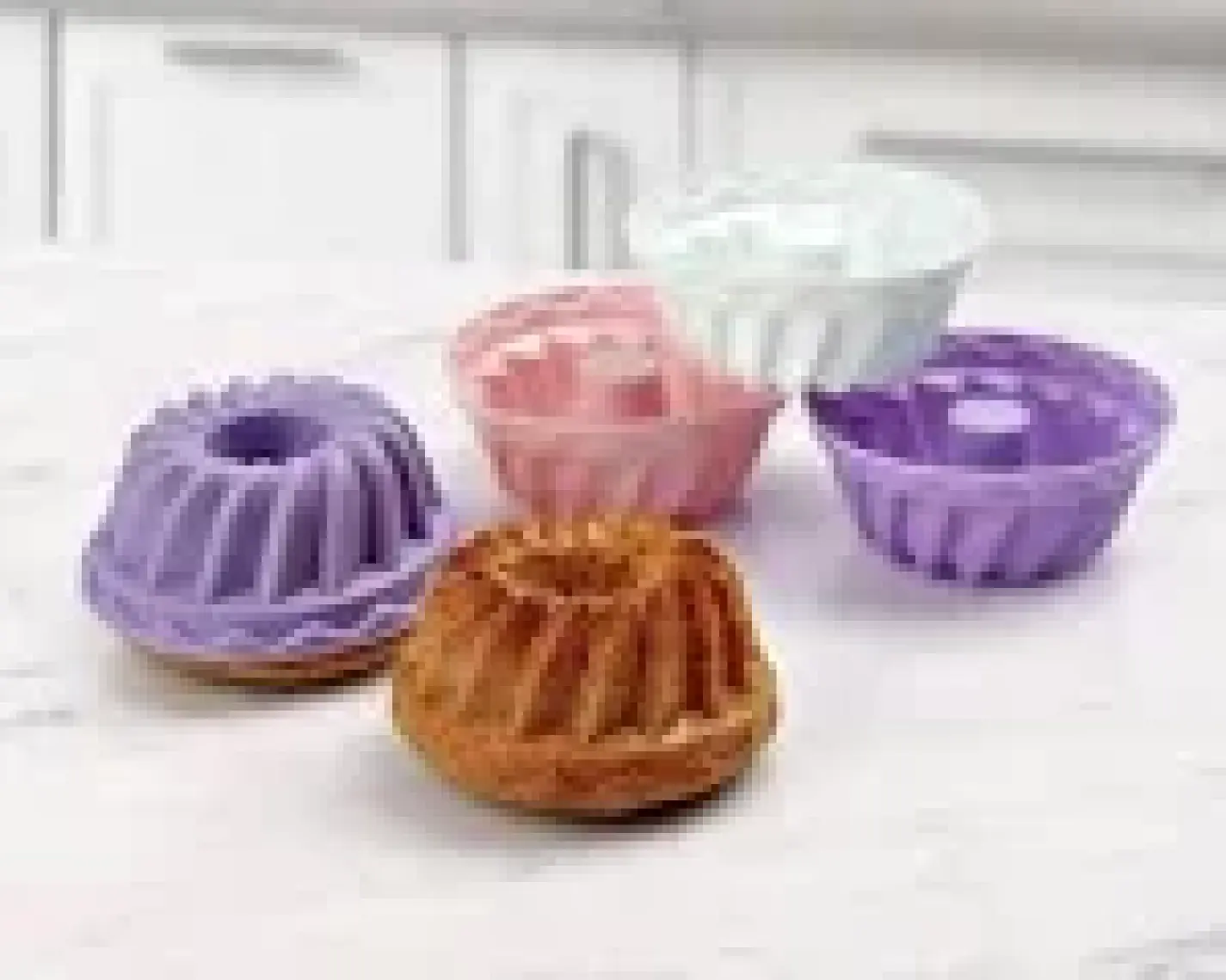 Baroness Silikon 6'lı Göbekli Mini Kek Muffin Kalıbı