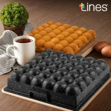 Lines Granit Döküm Kare Kek Kalıbı