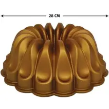 Meşeler Extra Döküm Granit 28 Cm. Kek Kalıbı Gold