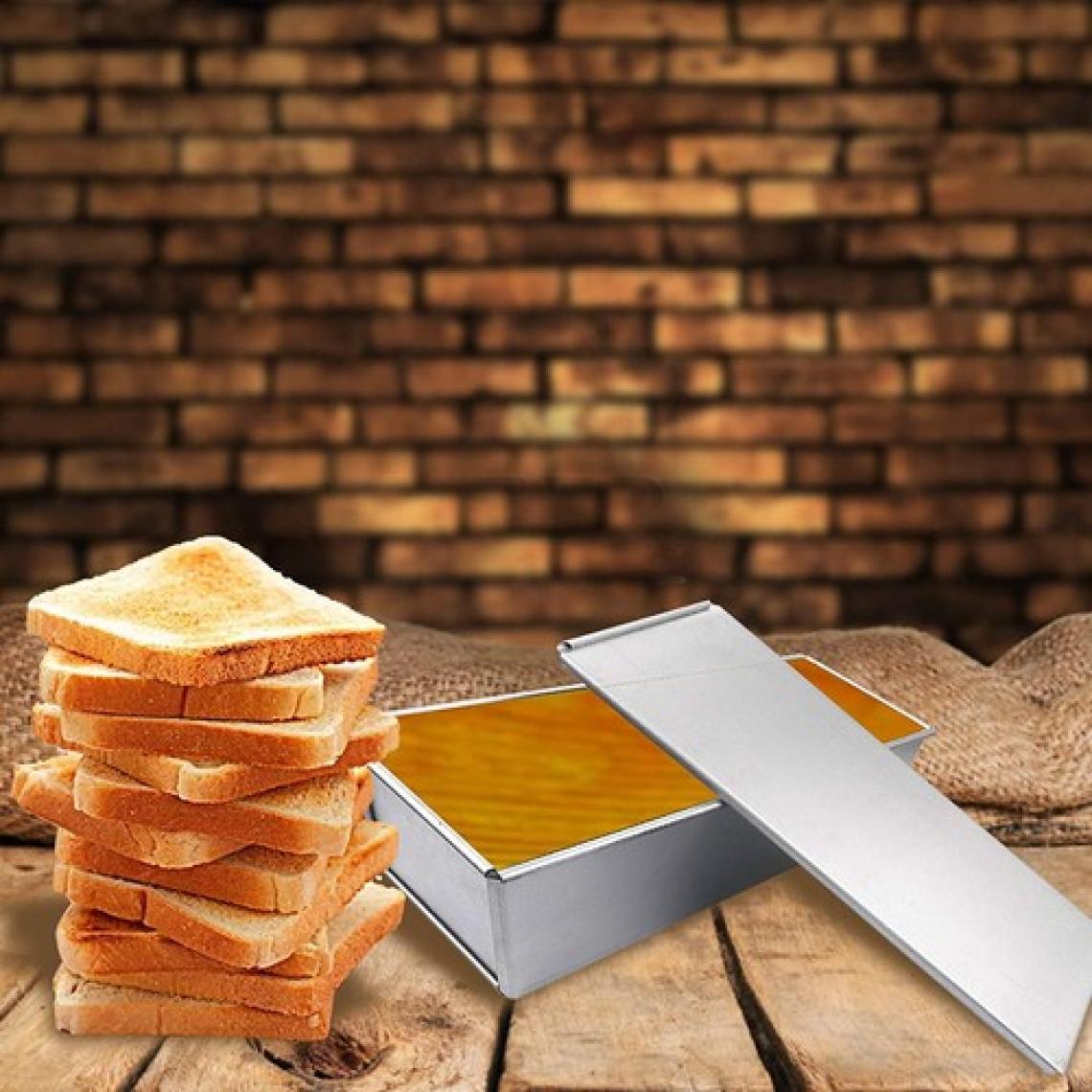 Nar Kalıp Baton Tost & Ekmek Kalıbı Kapaklı (11X11X30 Cm) Paslanmaz Çelik