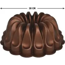 Meşeler Extra Döküm Granit 28 cm Kek Kalıbı Bakır