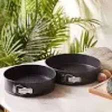 Emsan Alüminyum Kelepçeli Kek Kalıbı Seti - 24 cm ve 28 cm, Paslanmaz Çelik, Lacivert, Fırın ve Bulaşık Makinesi ile Uyumlu