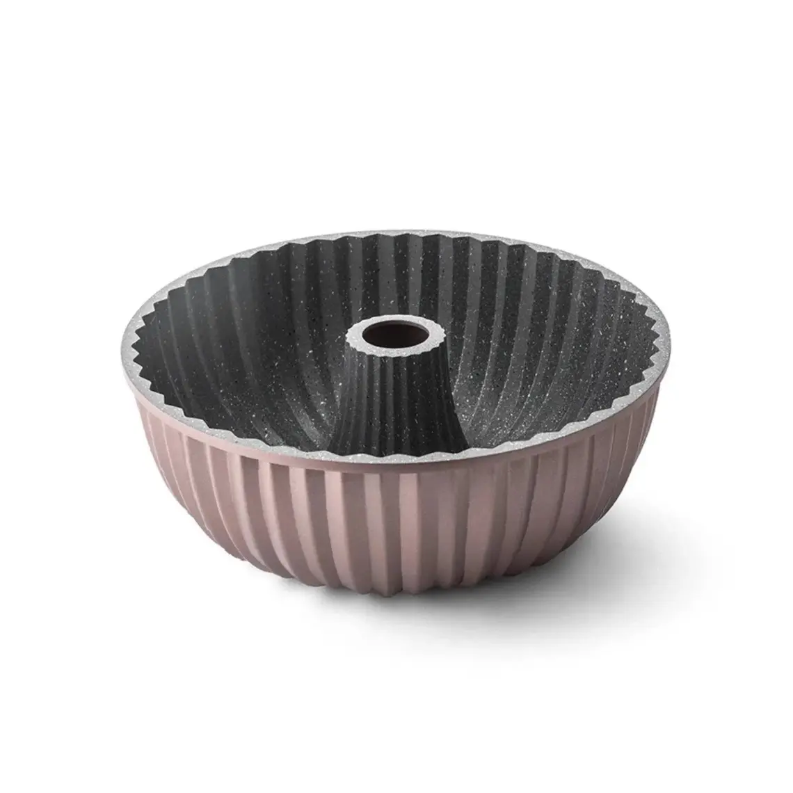 Emsan Griss Hardstone 24 cm Döküm Kek Kalıbı Golden Pink