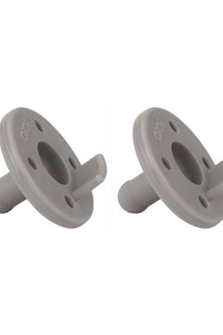Oioi Emzix 2'li Silikon Emzik Tek Parça 0+ Ay | Powder Grey