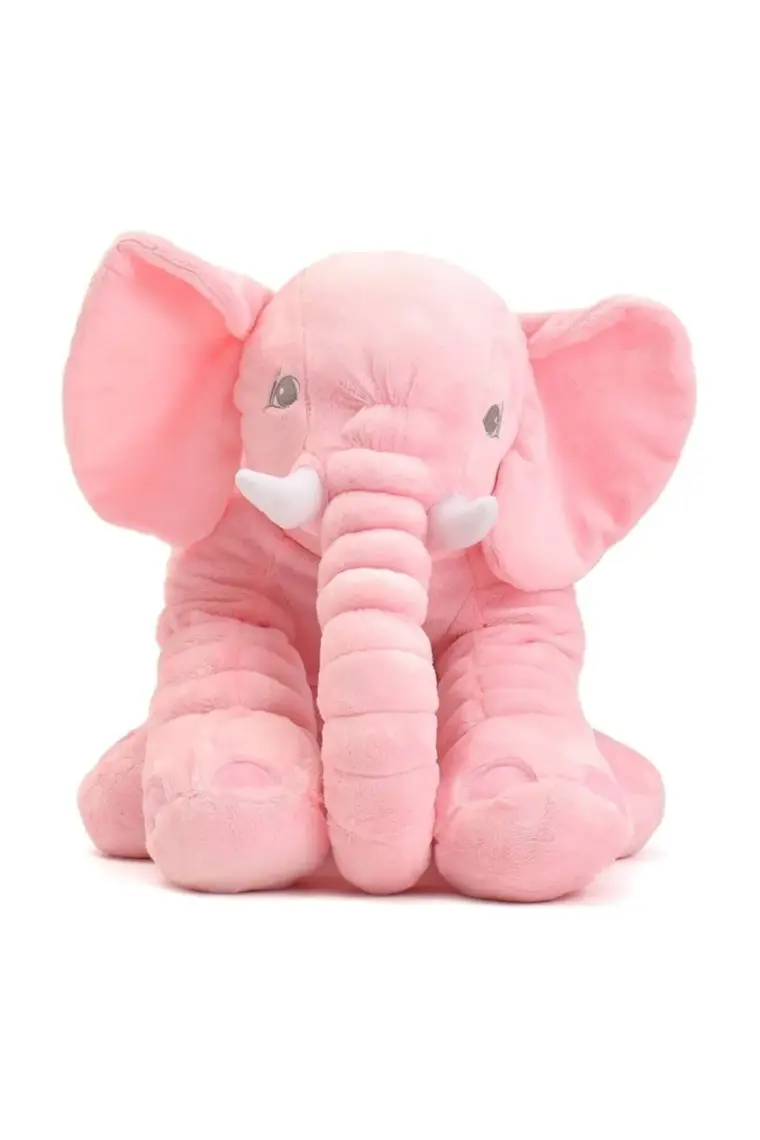 Birlik Oyuncak Uyku Arkadaşım Jumbo Fil 40cm Pembe