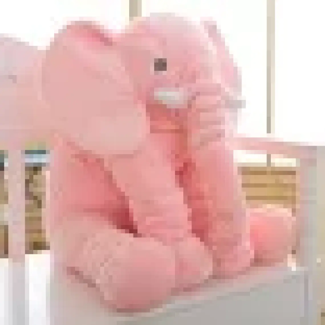 Birlik Oyuncak Uyku Arkadaşım Jumbo Fil 40cm Pembe