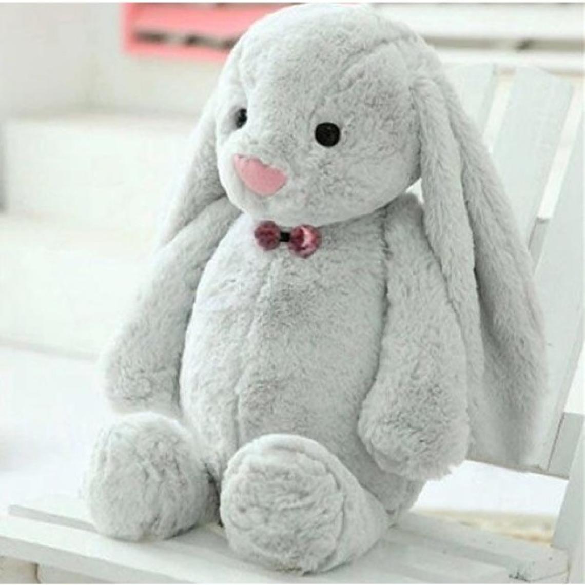 Sole Uyku Arkadaşım Papyonlu Uzun Kulak Bunny Peluş Tavşan 65 cm