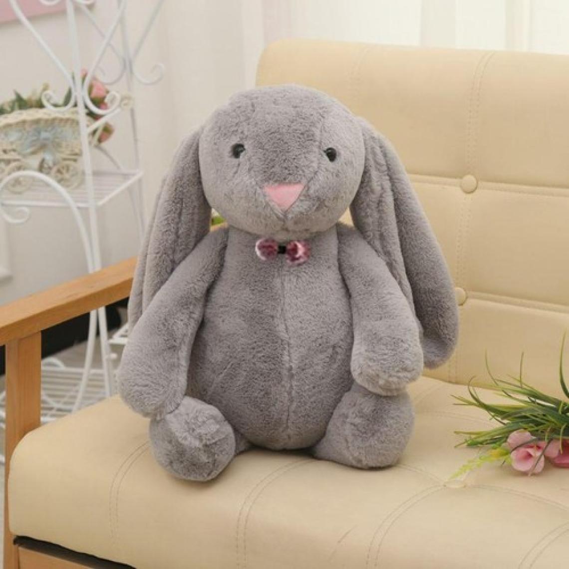 Sole Uyku Arkadaşım Papyonlu Uzun Kulak Bunny Peluş Tavşan 65 cm