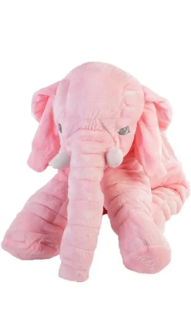 Birlik Oyuncak Uyku Arkadaşım Jumbo Fil 60cm Pembe