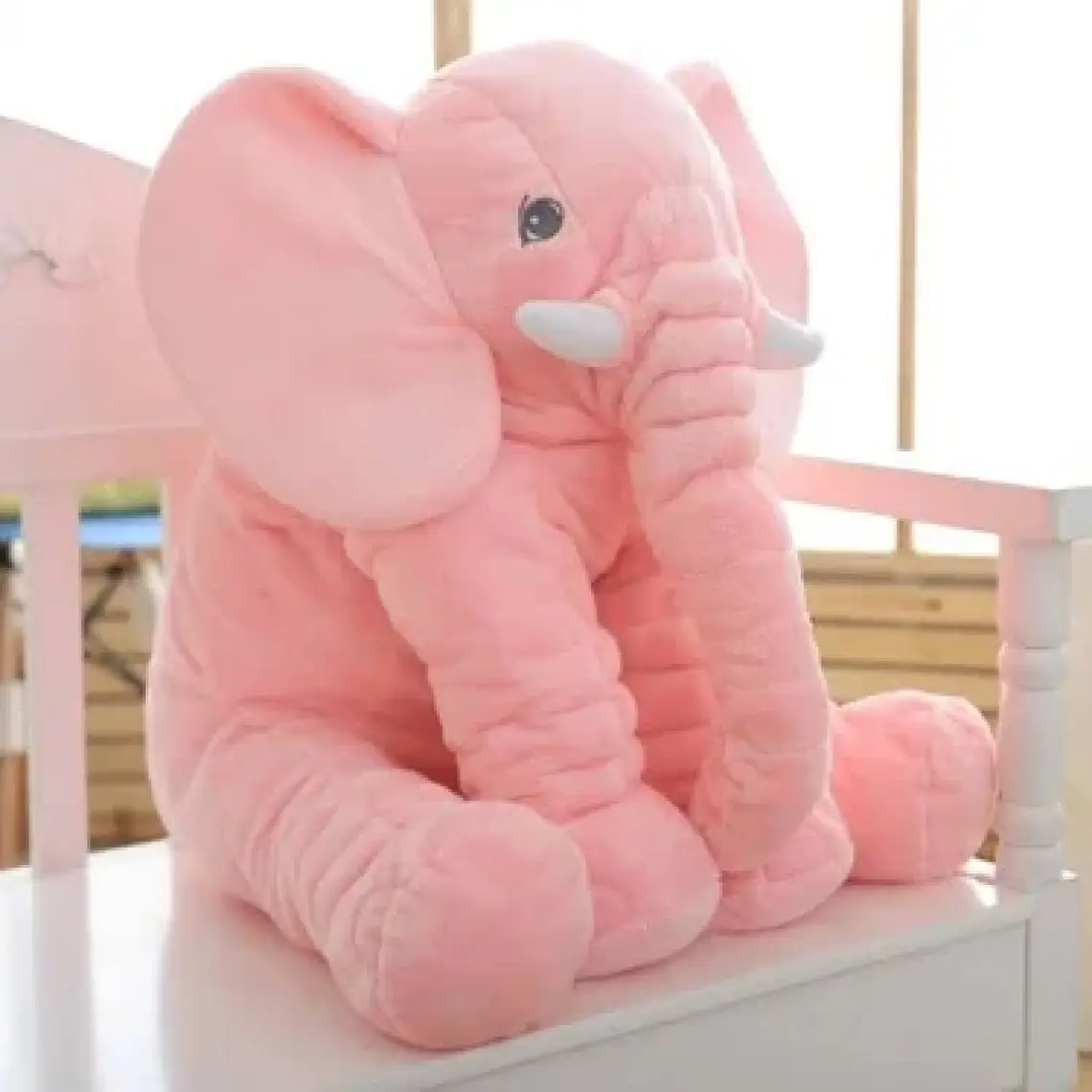 Birlik Oyuncak Uyku Arkadaşım Jumbo Fil 60cm Pembe