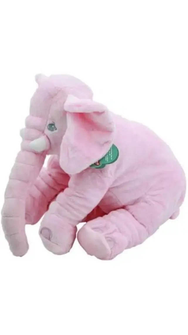 Birlik Oyuncak Uyku Arkadaşım Jumbo Fil 60cm Pembe