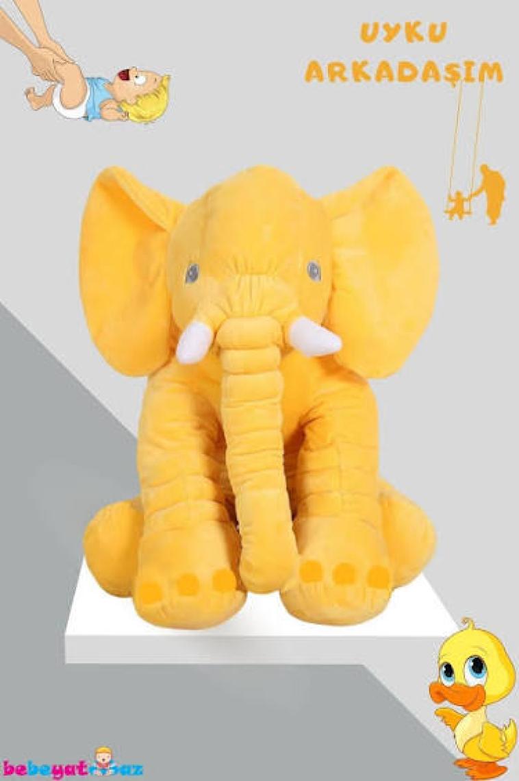 Uyku Arkadaşım Fil Sarı 60 cm Jumbo Boy