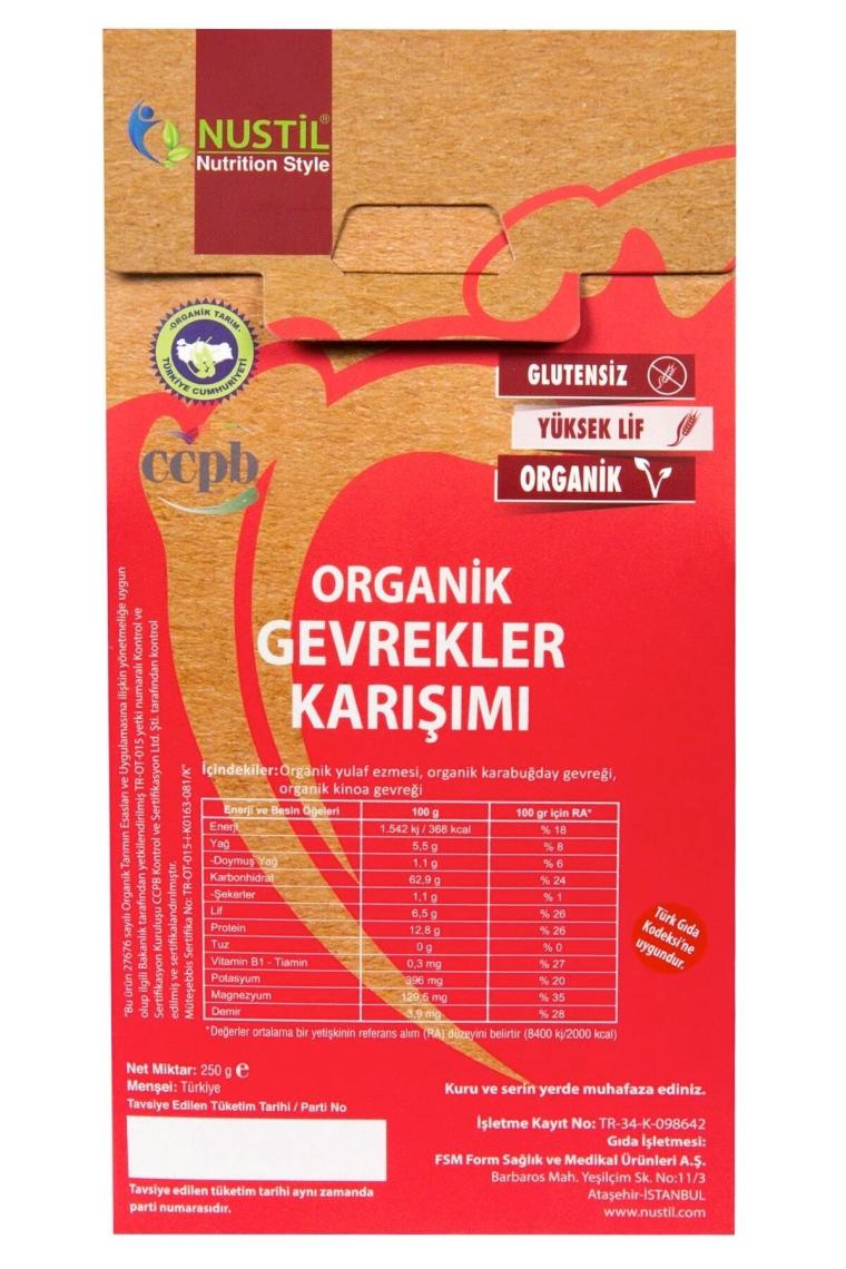 Glutensiz Ve Organik Gevrekler Karışımı 250gr