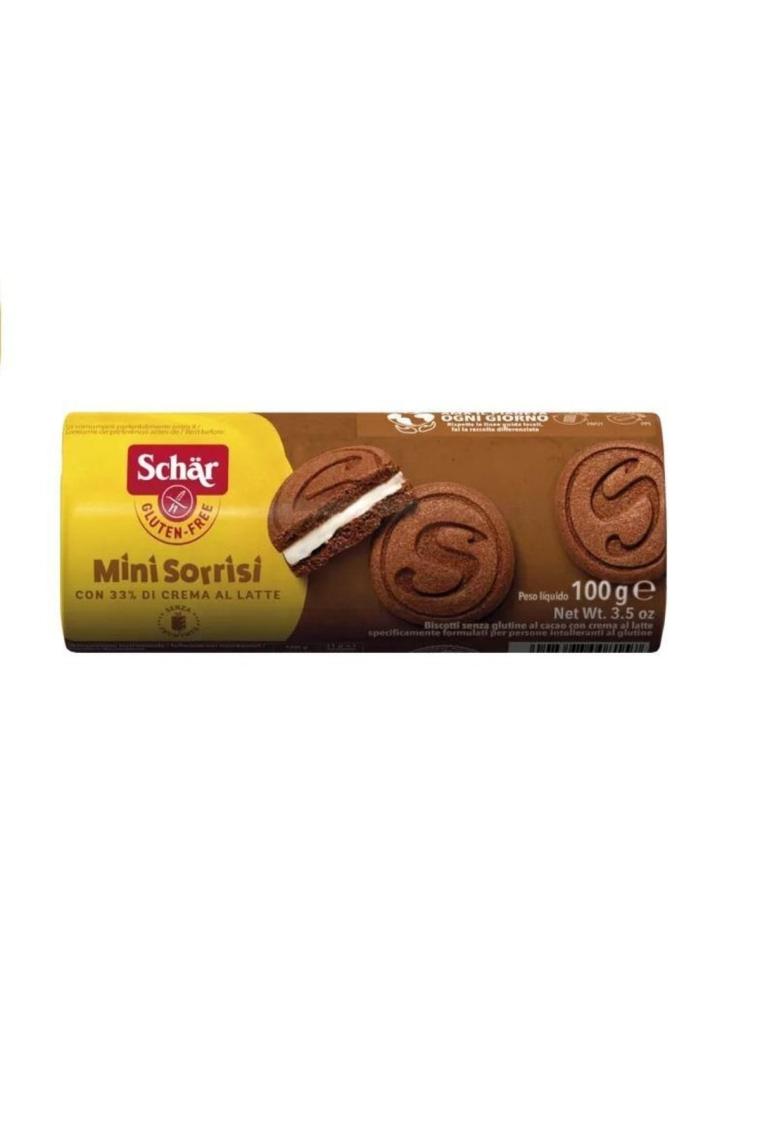 Schar Minni Sorrisini - Glutensiz Kaymaklı Çikolatalı Bisküvi