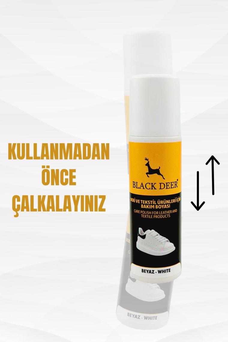 Beyaz Ayakkabı,deri Ve Kumaş Boyası,sneaker Beyaz Ayakkabı Temizleyici,deri,kanvas Boya 75 Ml