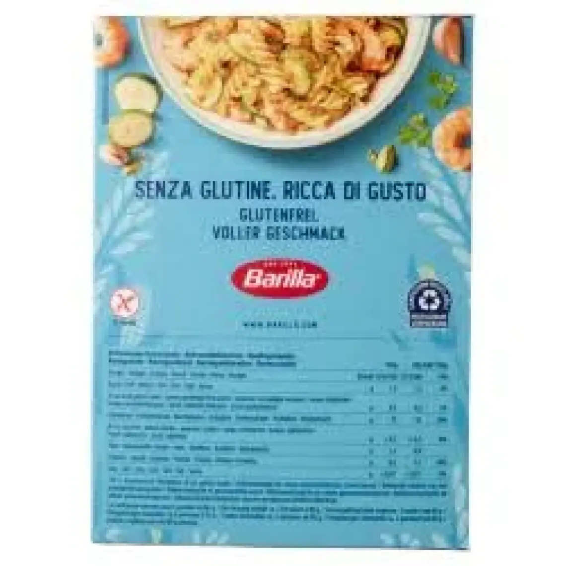 Barilla Glutensiz Burgu/ Gluten Free Fusilli Makarna 400 Gr.