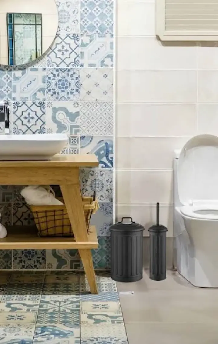 The Mia GLV0644 2'li Banyo Seti Siyah