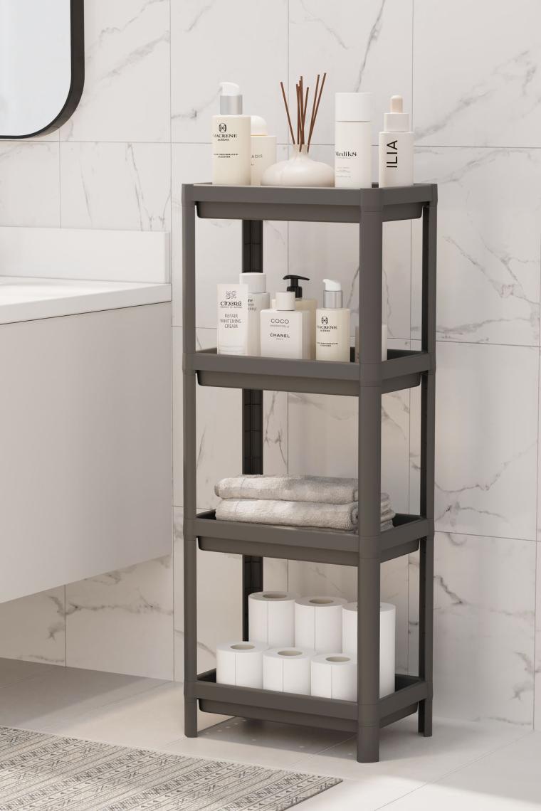 bebekokusu 4 Katlı Raf Ünitesi Banyo Düzenleyici