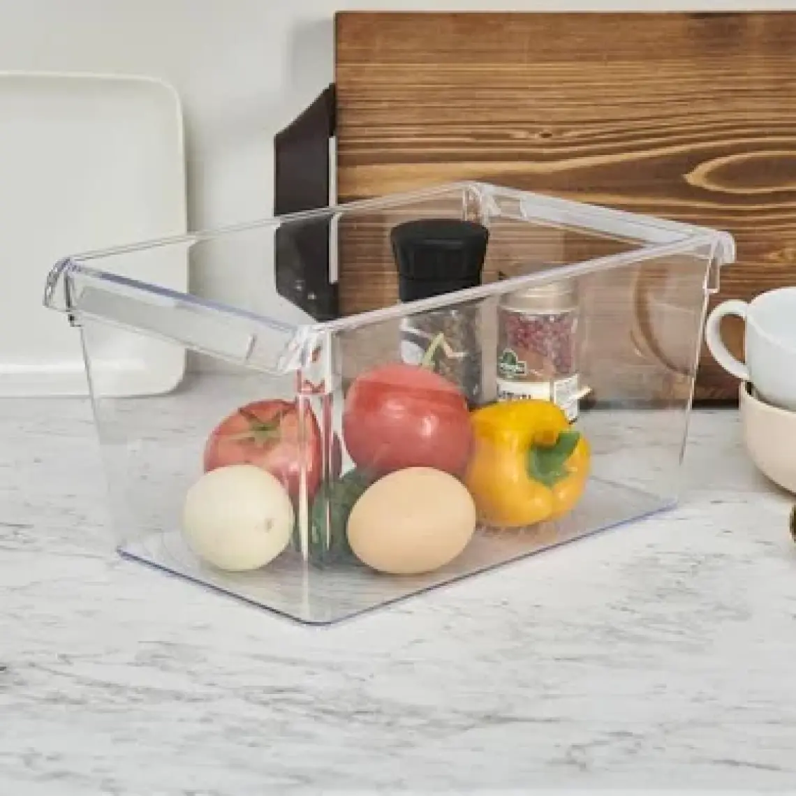 Buzdolabı Içi Organizer Dolap Içi Düzenleyici Raf 310*180 *150 Mm Şeffaf