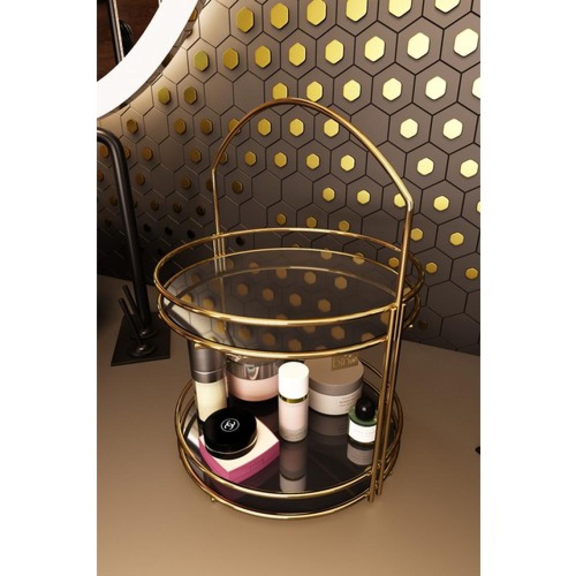 Bino Banyo Düzenleyici Organizer Takı Kozmetik Havlu Rafı Standı  2 Katlı 40 cm