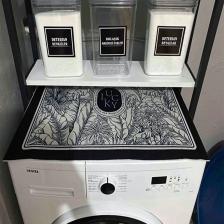 Else Kurutmalık Çamaşır Makinesi Örtüsü Koruma Matı Sıvı Geçirmez Kaymaz Yıkanabilir