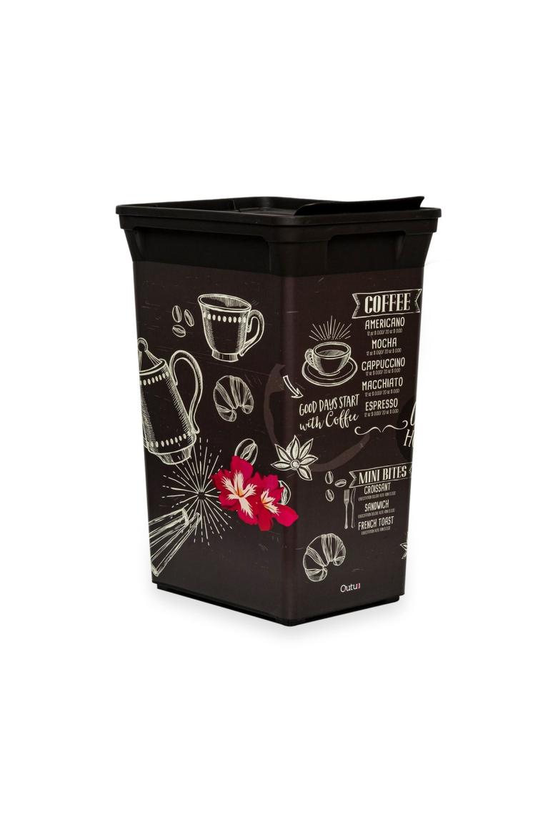 Trash Bin Coffee House Mutfak Çöp Kovası - 40 Litre