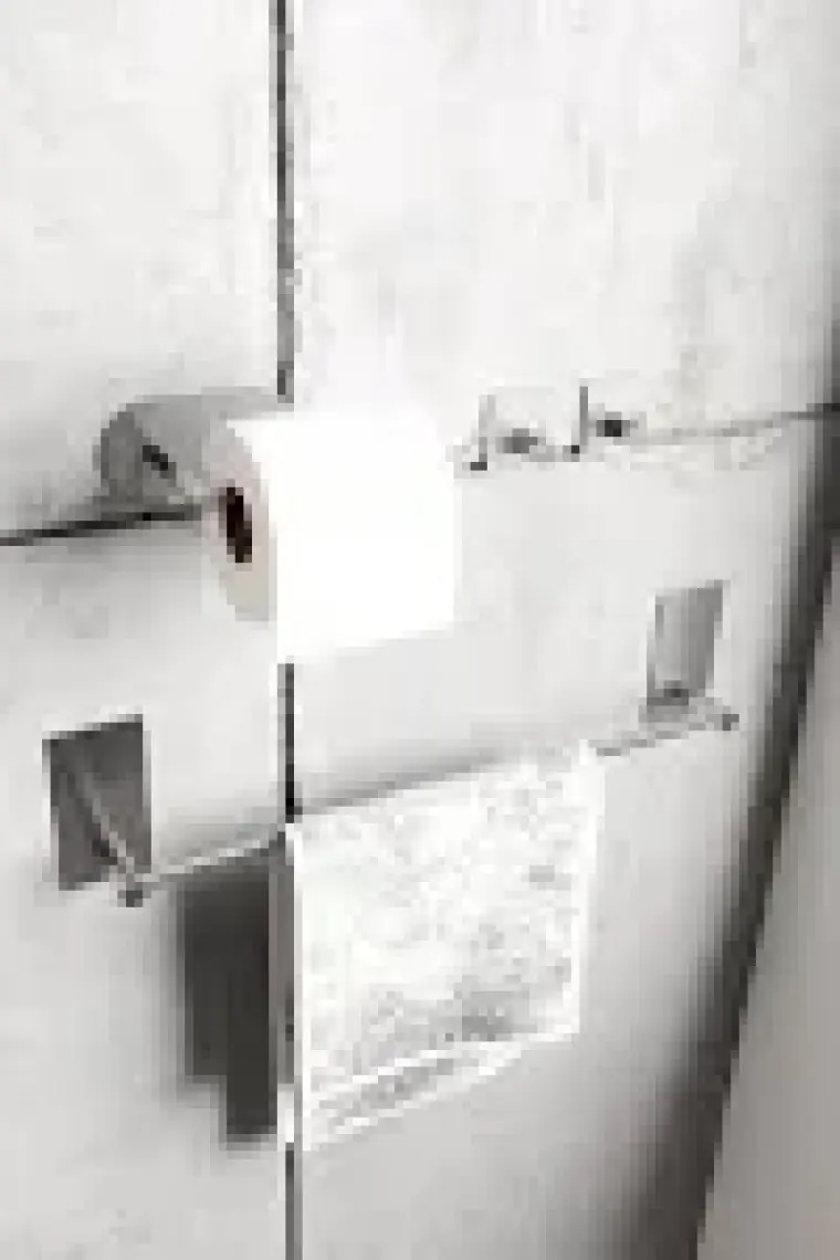 Zift Unique Paslanmaz Çelik Yapışkanlı Banyo Aksesuar Seti-Havluluk-Tuvalet Kağıdı Askısı-Bornoz Askılığı