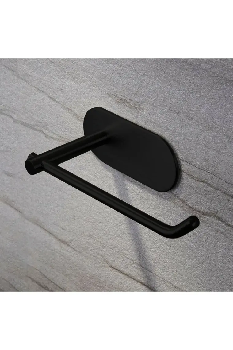 Zift Unique Paslanmaz Çelik Yapışkanlı Banyo Aksesuar Seti-Havluluk-Tuvalet Kağıdı Askısı-Bornoz Askılığı